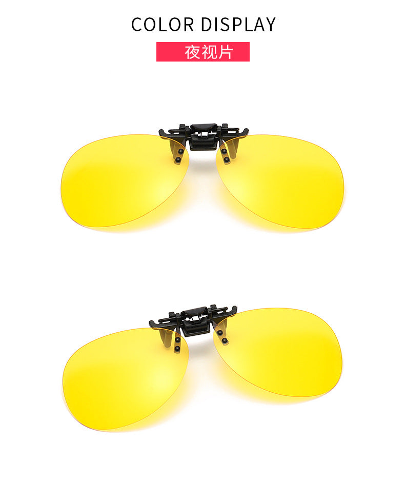Driving Clip On Sunglasses Men for Myopia Eyeglasses Vintage Women UV400 Lens Night Vision Fishing Sun Glasses