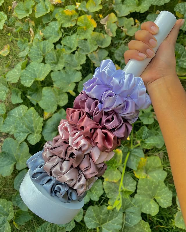 Handcrafted Colorful Vibrant Scrunchie – Akeya_et Signature Piece