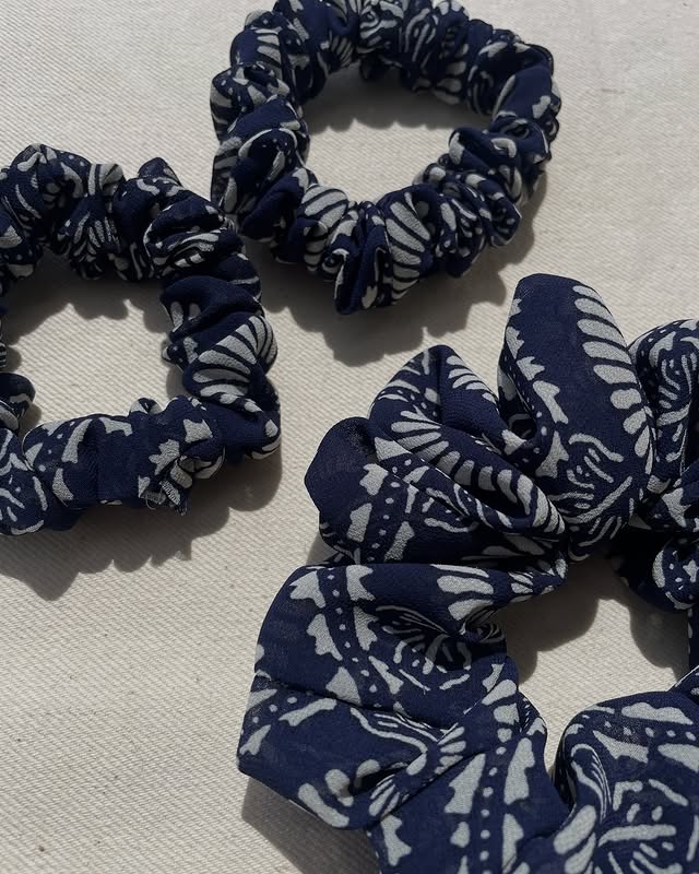 Handcrafted Colorful Vibrant Scrunchie – Akeya_et Signature Piece