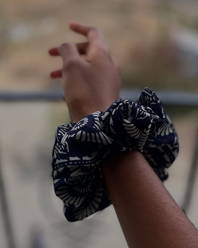 Handcrafted Colorful Vibrant Scrunchie – Akeya_et Signature Piece