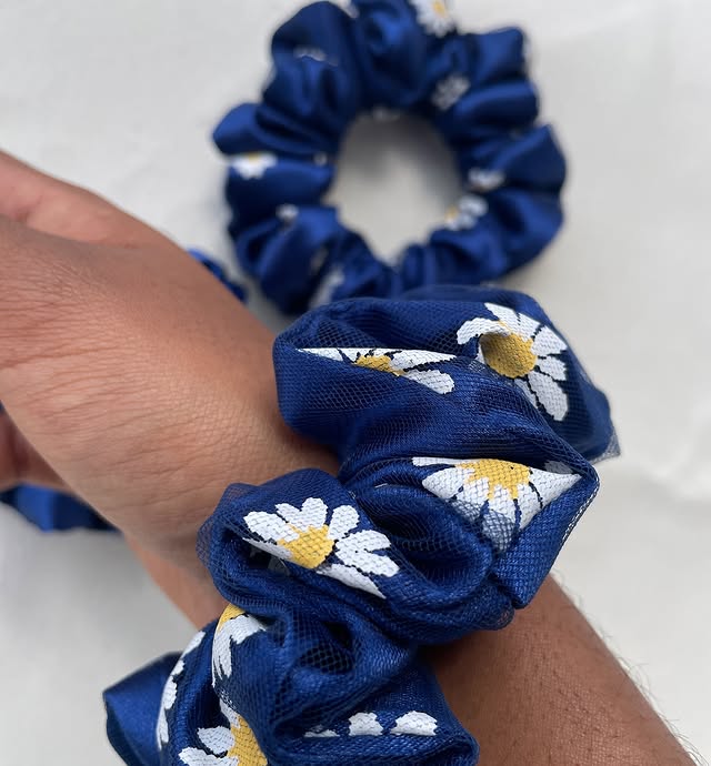 Handcrafted Colorful Vibrant Scrunchie – Akeya_et Signature Piece