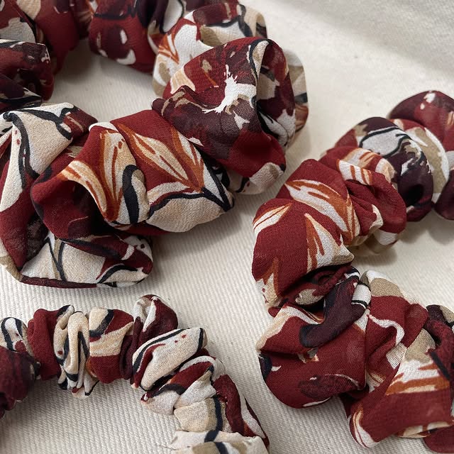 Handcrafted Colorful Vibrant Scrunchie – Akeya_et Signature Piece