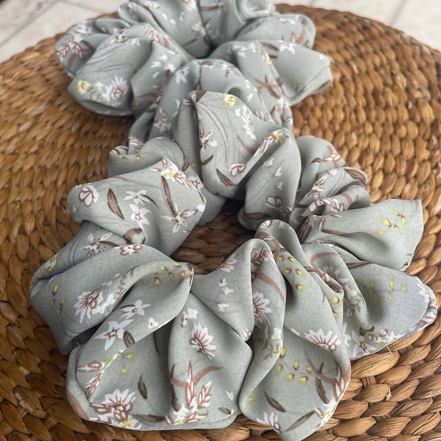 Handcrafted Colorful Vibrant Scrunchie – Akeya_et Signature Piece