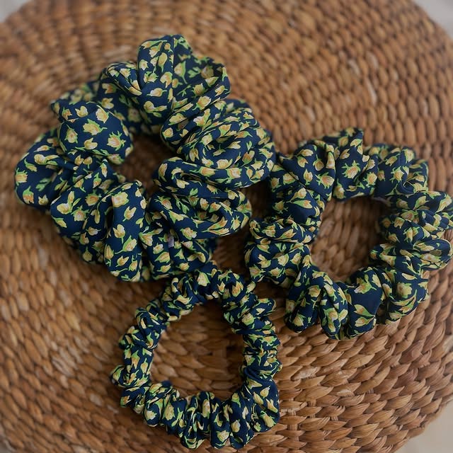 Handcrafted Colorful Vibrant Scrunchie – Akeya_et Signature Piece