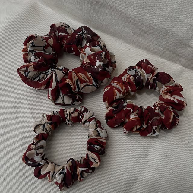 Handcrafted Colorful Vibrant Scrunchie – Akeya_et Signature Piece