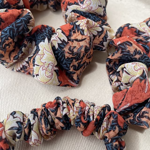 Handcrafted Colorful Vibrant Scrunchie – Akeya_et Signature Piece