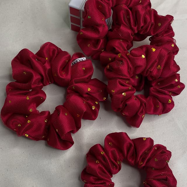 Handcrafted Colorful Vibrant Scrunchie – Akeya_et Signature Piece