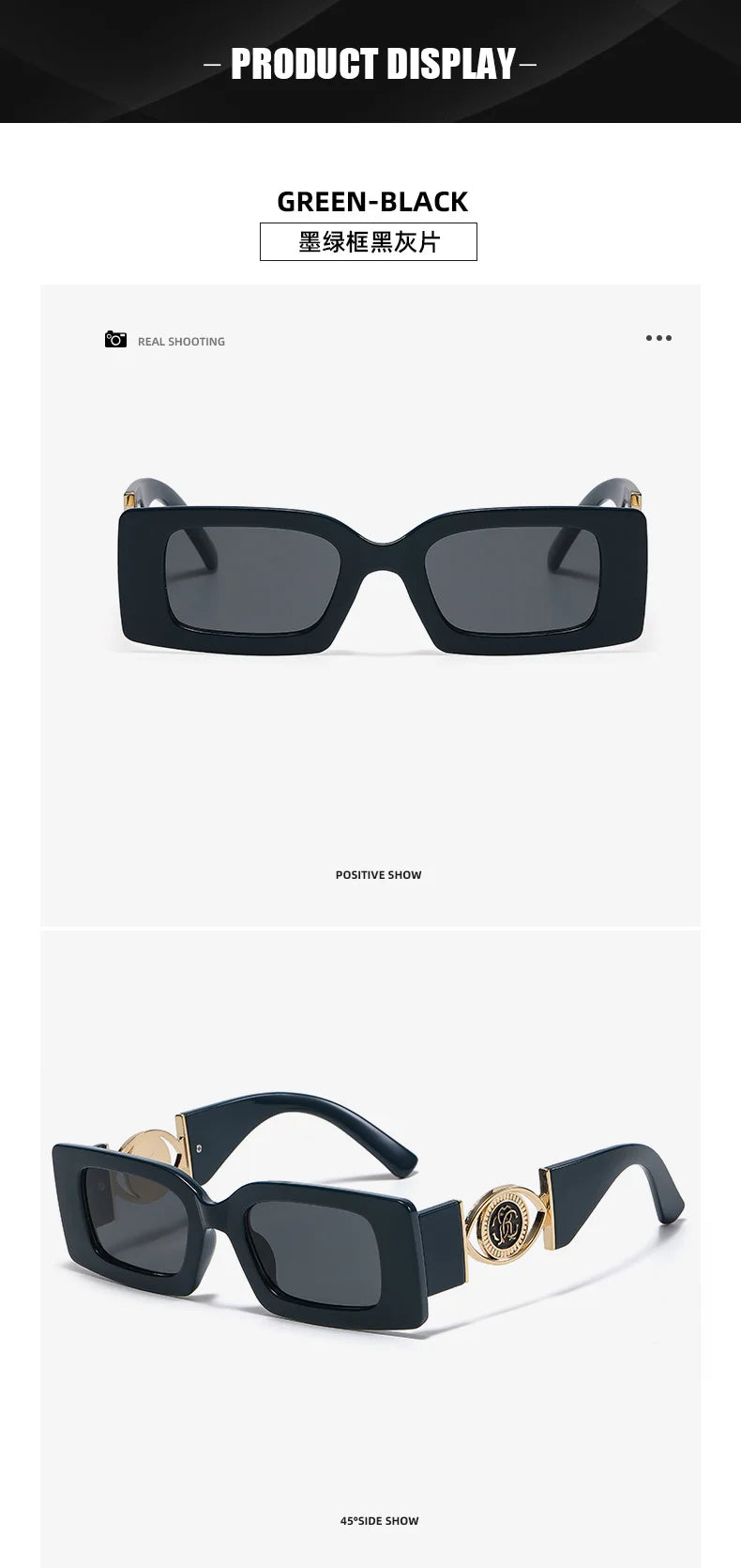 Retro Square Sunglasses For Women Men Vintage Small Frame Fashion Luxury Designer Sun Glasses UV400 Eyewear Trending Products