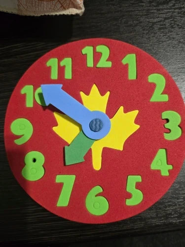 Teaching Kindergarten Manual Diy Eva Clock Early Learning Education Baby Kids Toys Montessori Teaching Aids Math Toys