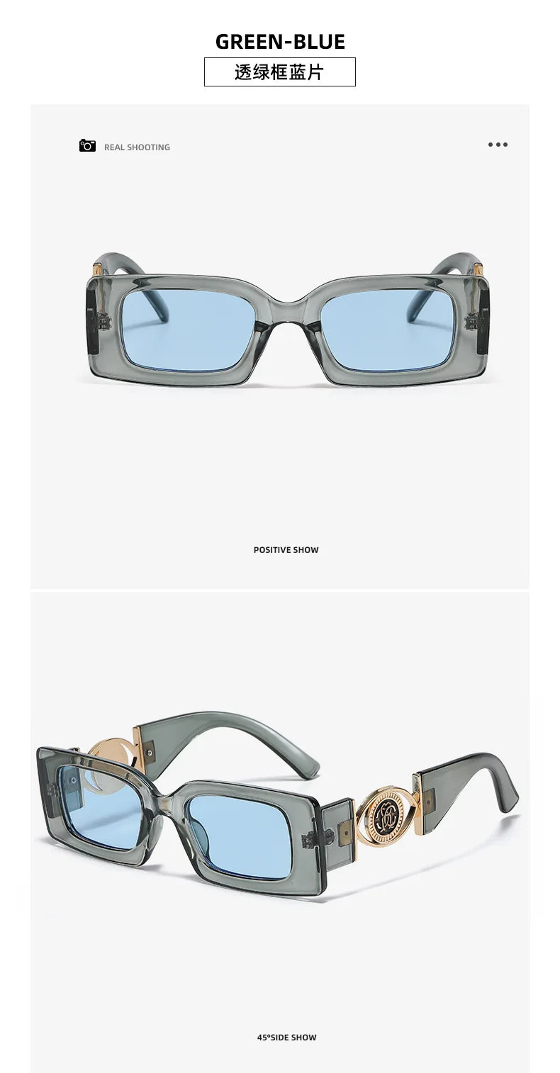 Retro Square Sunglasses For Women Men Vintage Small Frame Fashion Luxury Designer Sun Glasses UV400 Eyewear Trending Products