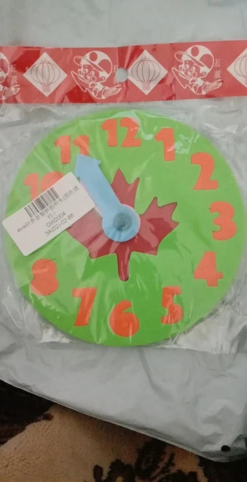 Teaching Kindergarten Manual Diy Eva Clock Early Learning Education Baby Kids Toys Montessori Teaching Aids Math Toys