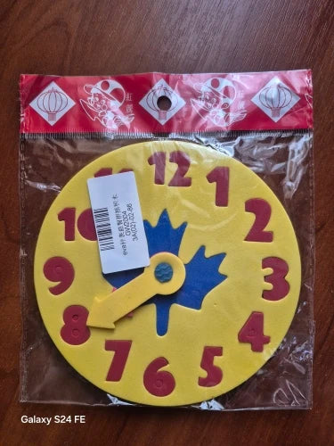 Teaching Kindergarten Manual Diy Eva Clock Early Learning Education Baby Kids Toys Montessori Teaching Aids Math Toys