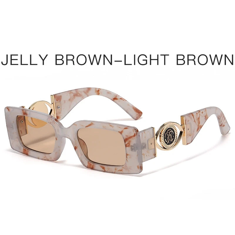 Retro Square Sunglasses For Women Men Vintage Small Frame Fashion Luxury Designer Sun Glasses UV400 Eyewear Trending Products