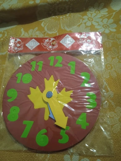Teaching Kindergarten Manual Diy Eva Clock Early Learning Education Baby Kids Toys Montessori Teaching Aids Math Toys