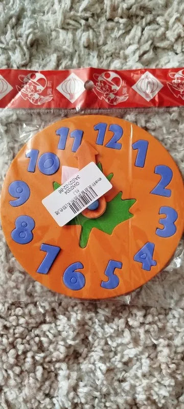 Teaching Kindergarten Manual Diy Eva Clock Early Learning Education Baby Kids Toys Montessori Teaching Aids Math Toys