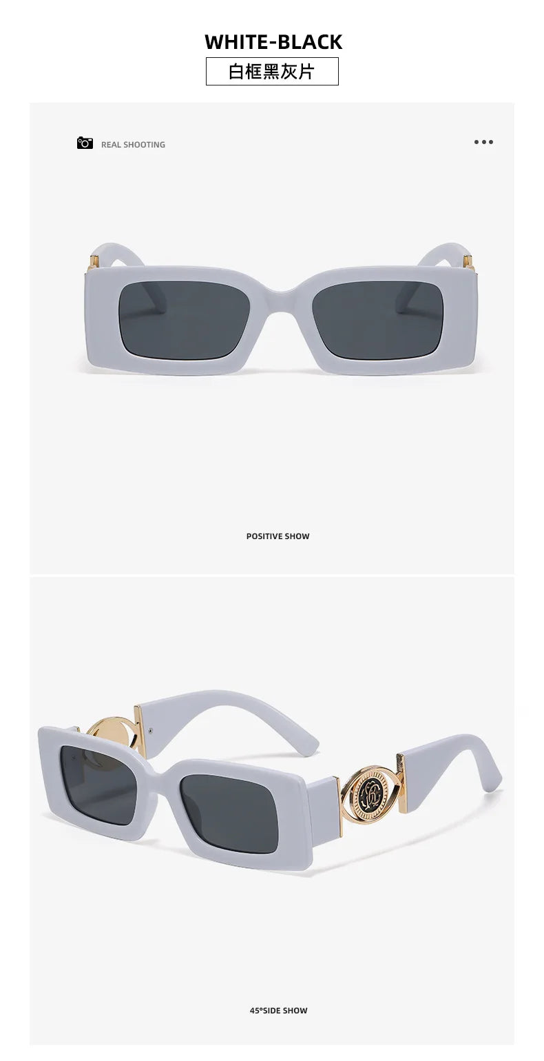 Retro Square Sunglasses For Women Men Vintage Small Frame Fashion Luxury Designer Sun Glasses UV400 Eyewear Trending Products