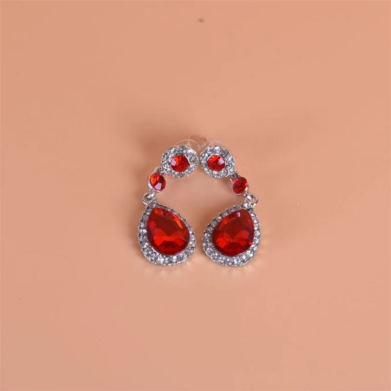 New Crystal Long Hanging Earrings for Women Water Drop Personality Luxury Drop Earrings Wedding Ear Jewelry bijoux femme luxe