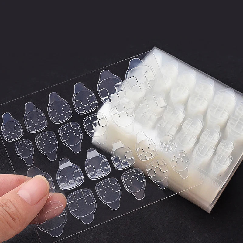 False Nails Sticker Double Side Adhesive Glue Sticker Sticky Tape Transparent Nail Glue For Fake False Nails Art Decoration Tool