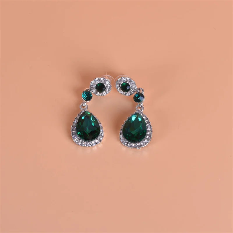 New Crystal Long Hanging Earrings for Women Water Drop Personality Luxury Drop Earrings Wedding Ear Jewelry bijoux femme luxe