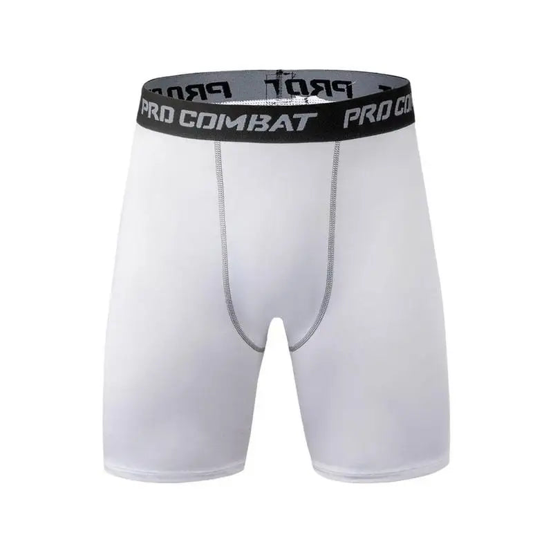 Men's Leggings Compression Pants Sports Tights Basketball Quick-drying Fitness Training Shorts Running Five-point Pants Bottoms