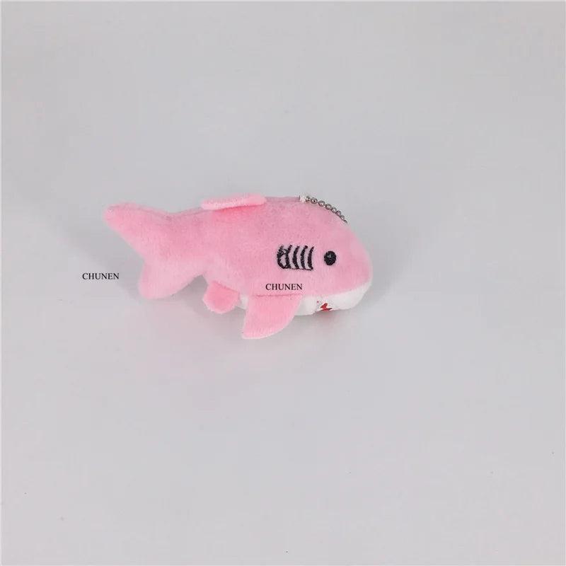 3Colors- 8CM Shark Plush Toy , Small Accessories Plush Shark Doll