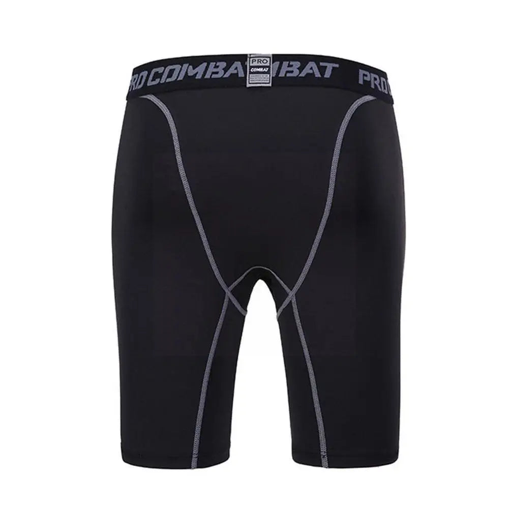 Men's Leggings Compression Pants Sports Tights Basketball Quick-drying Fitness Training Shorts Running Five-point Pants Bottoms