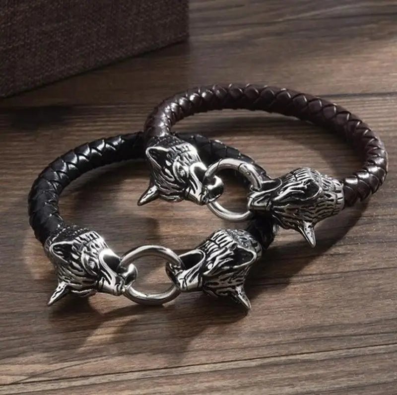 Men's Retro Wide Skull Metal Bracelet Stainless Steel Cuff Belt Buckle Gothic Bracelet Punk Hip Hop Motorcyclist Jewelry Gift