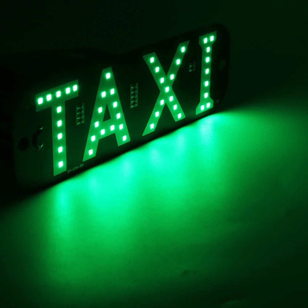 LED Indicator Light Panel Sign Warning Light Car Interior For Taxi Driver Light USB With Switch