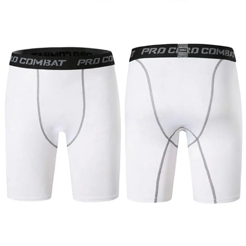 Men's Leggings Compression Pants Sports Tights Basketball Quick-drying Fitness Training Shorts Running Five-point Pants Bottoms