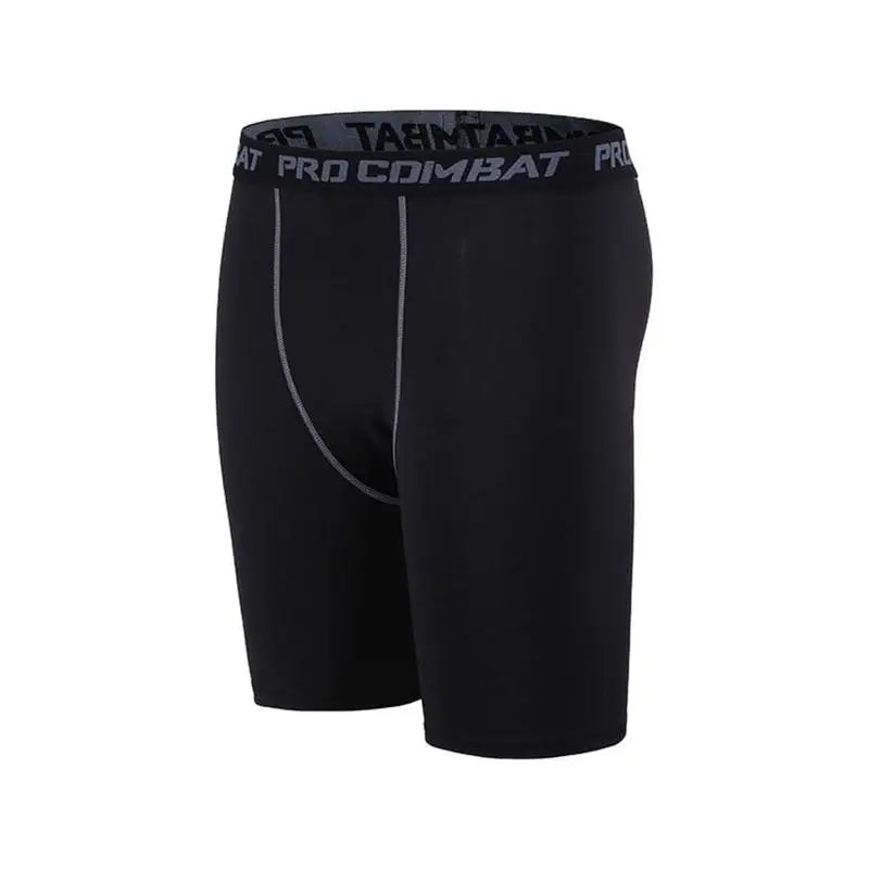 Men's Leggings Compression Pants Sports Tights Basketball Quick-drying Fitness Training Shorts Running Five-point Pants Bottoms