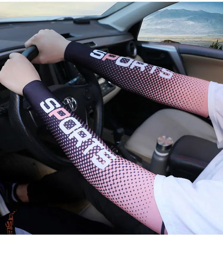Gloves Sun UV Protection Hand Protector Cover Arm Sleeves Ice Silk Sunscreen Sleeves Outdoor Arm Cool Sport Cycling Sleeves