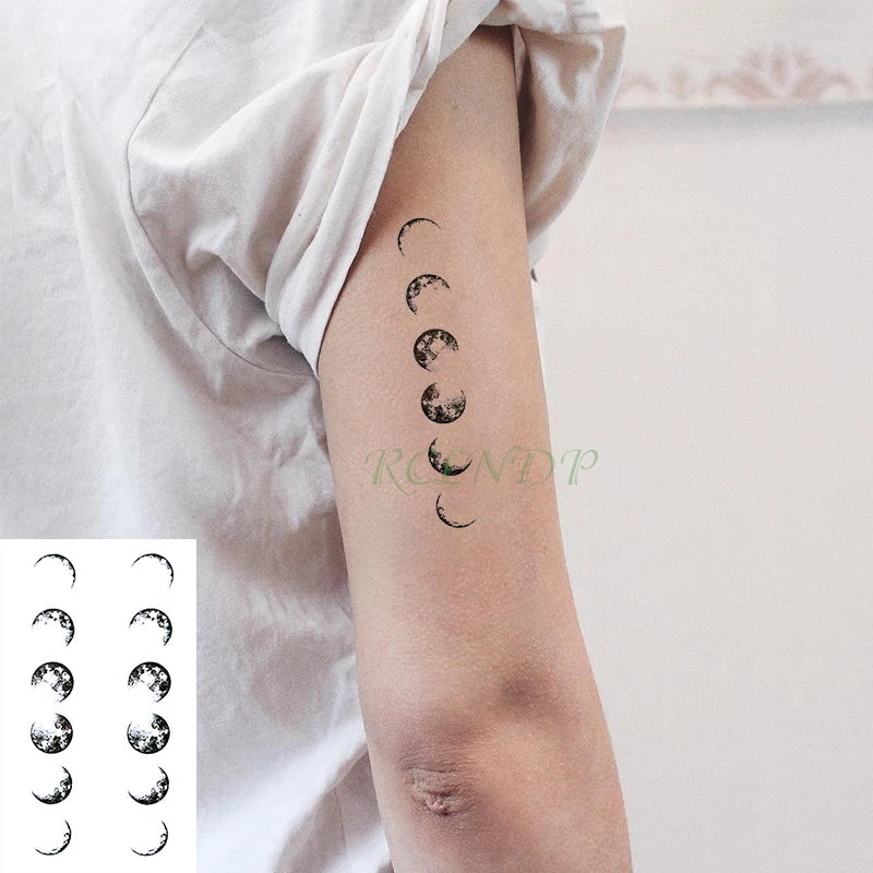 Waterproof Temporary Tattoo Sticker Black Word "angel " English Letters Flash Tatoo Fake Tatto Neck Wrist for Woman Men