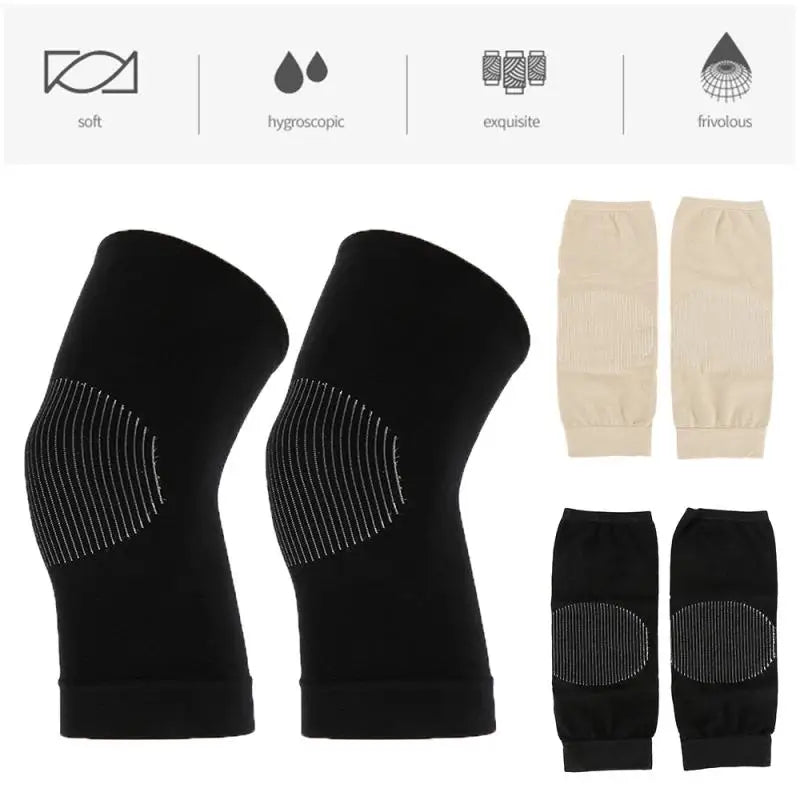 1pair Thermal Knee Pads Knee-Joint Protector Support Pad Comfortable Men Women Running Jogging Cycling Fitness Knee Pads