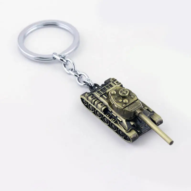 Fashion Vintage Charm Word Of Tanks Key Chain Keyring Tank Model Keychain Toys For Children Gifts