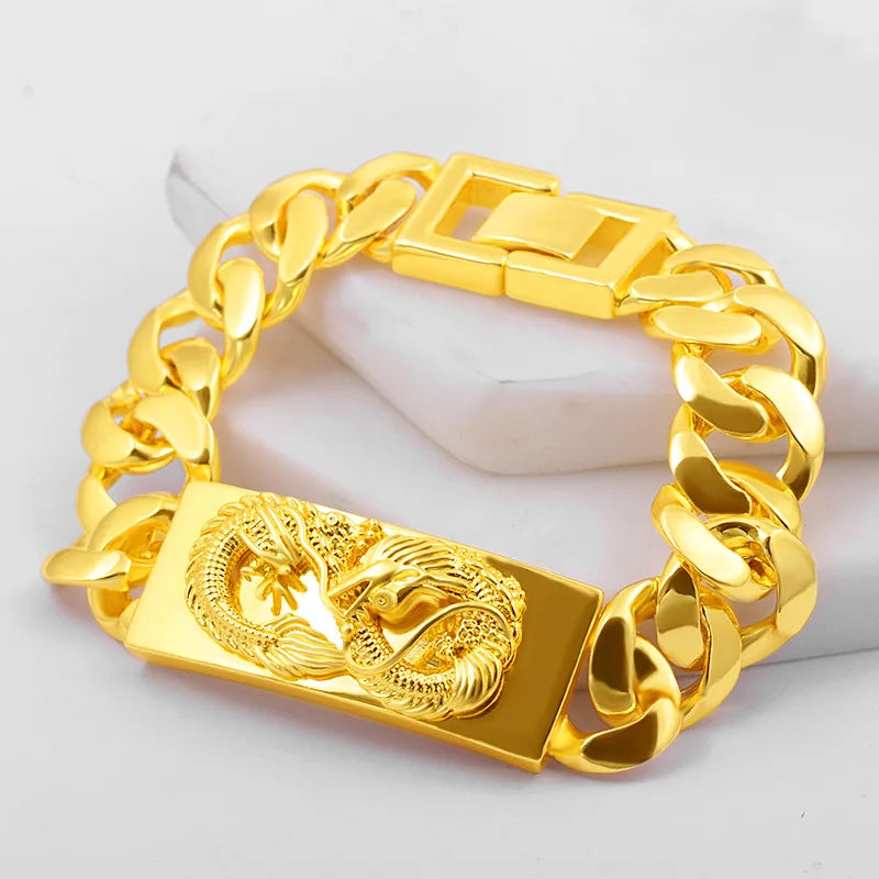 Classic Fashion Keel Bracelet Fish Hook Clasp Mens High Quality Silver Plated Bracelet Maletrend Party Jewelry