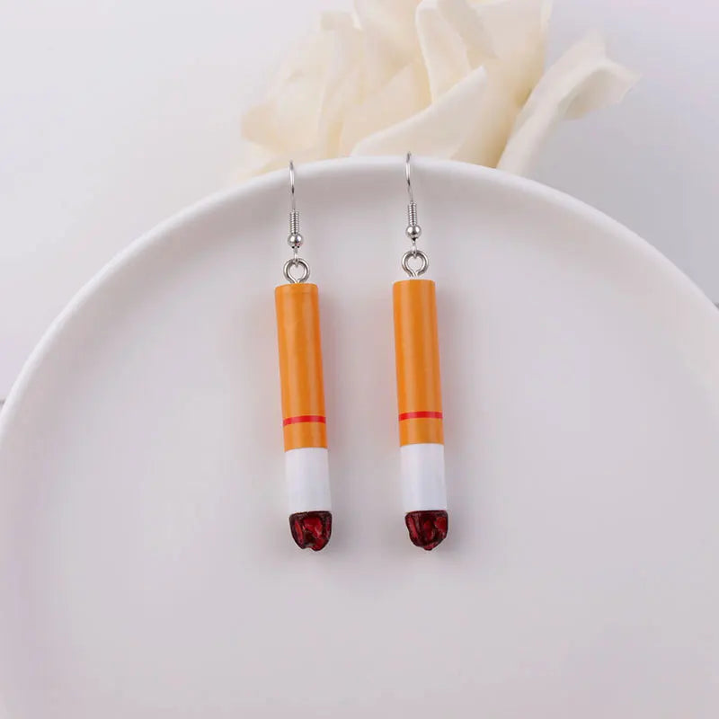Cute Acrylic Pendants Hook Earrings Sequins Beer Bottle Women Dangle Earrings Korean Fashion Bear Small Earrings pendientes