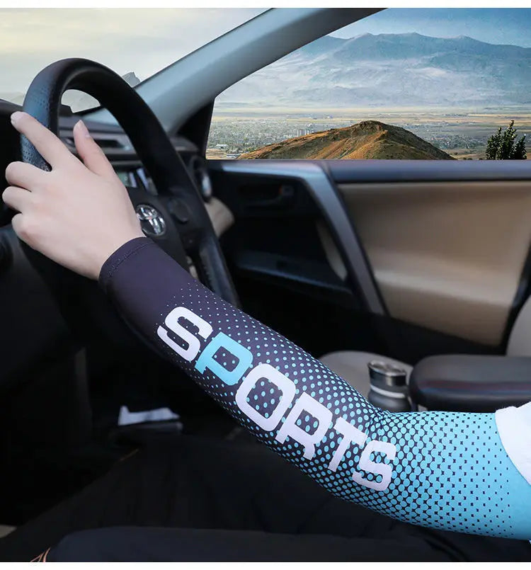 Gloves Sun UV Protection Hand Protector Cover Arm Sleeves Ice Silk Sunscreen Sleeves Outdoor Arm Cool Sport Cycling Sleeves