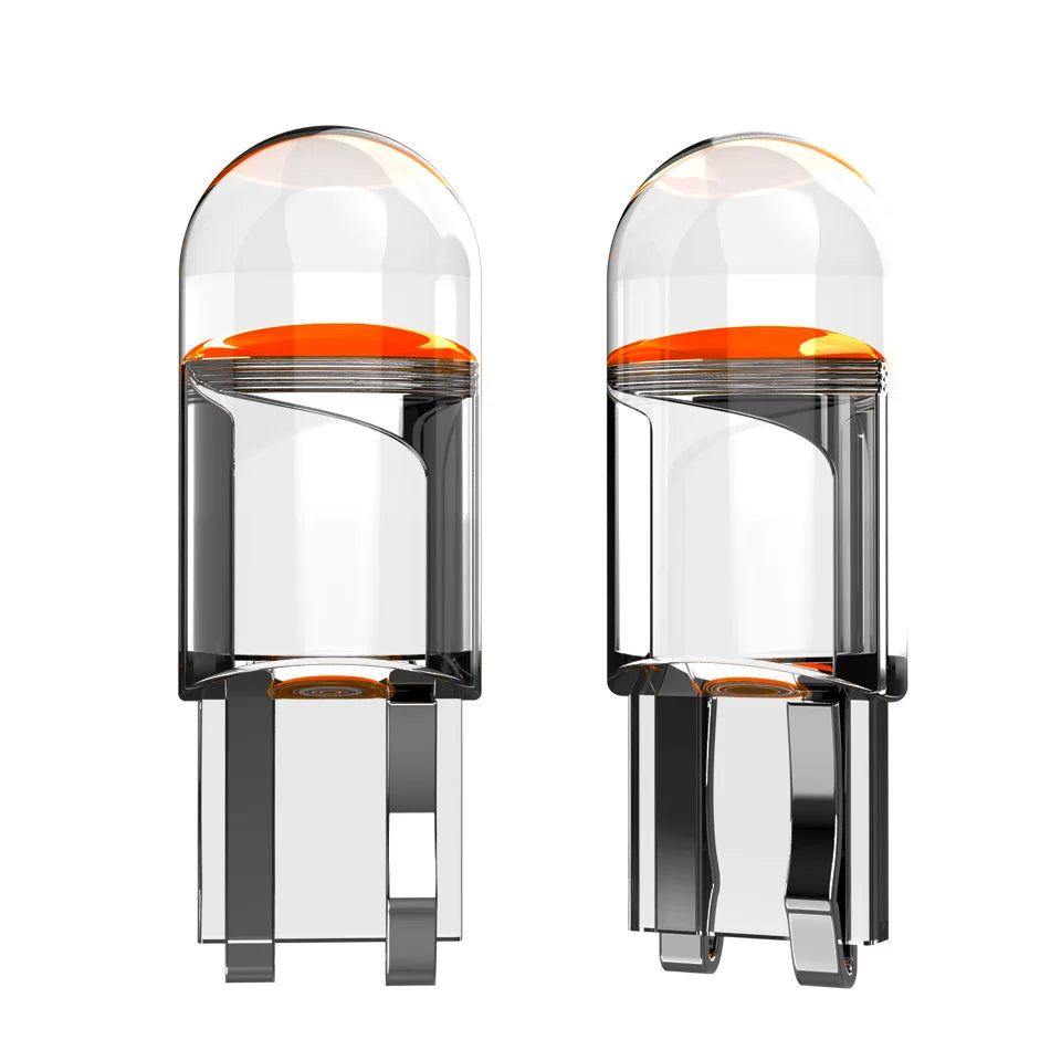 2xNewest W5W Led T10 Car Light COB Glass White Auto License Plate Lamp Dome Light DRL Bulb Style 12V Drop Shipping Supported