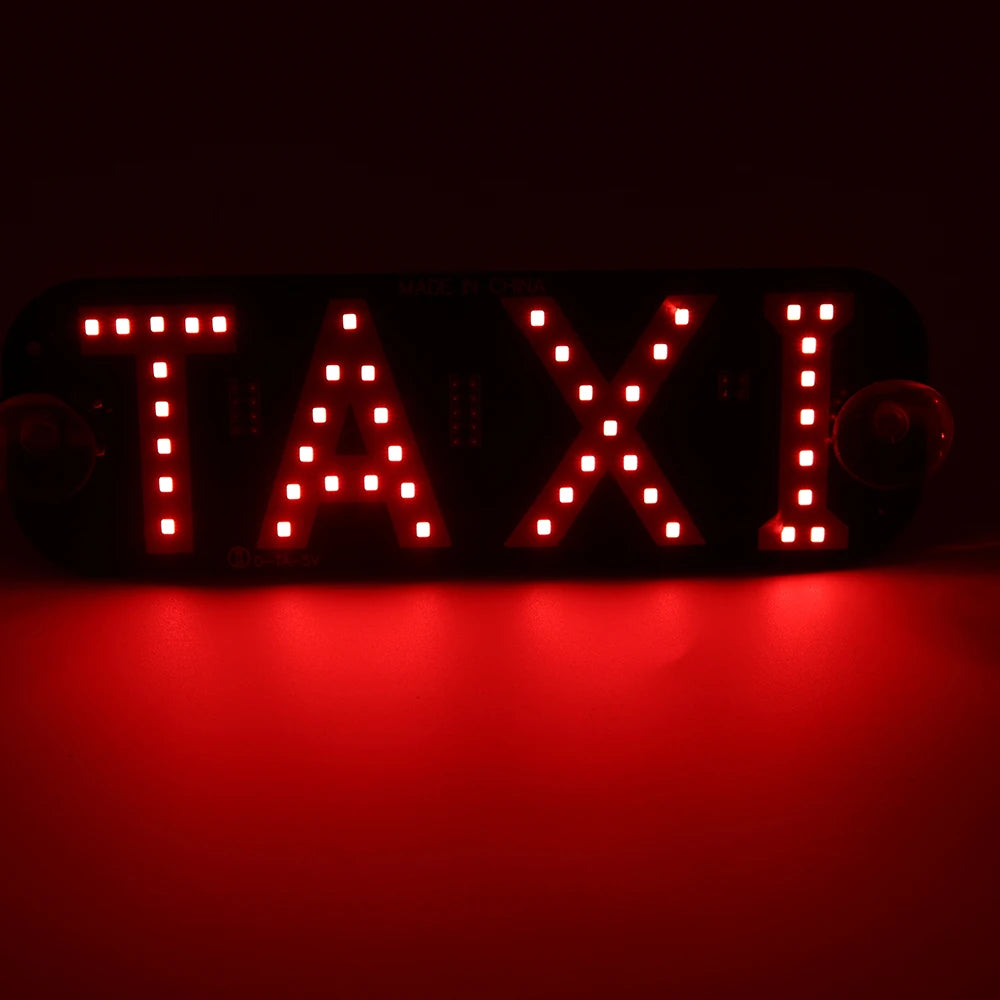 LED Indicator Light Panel Sign Warning Light Car Interior For Taxi Driver Light USB With Switch