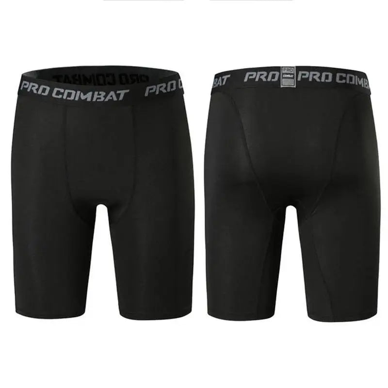 Men's Leggings Compression Pants Sports Tights Basketball Quick-drying Fitness Training Shorts Running Five-point Pants Bottoms