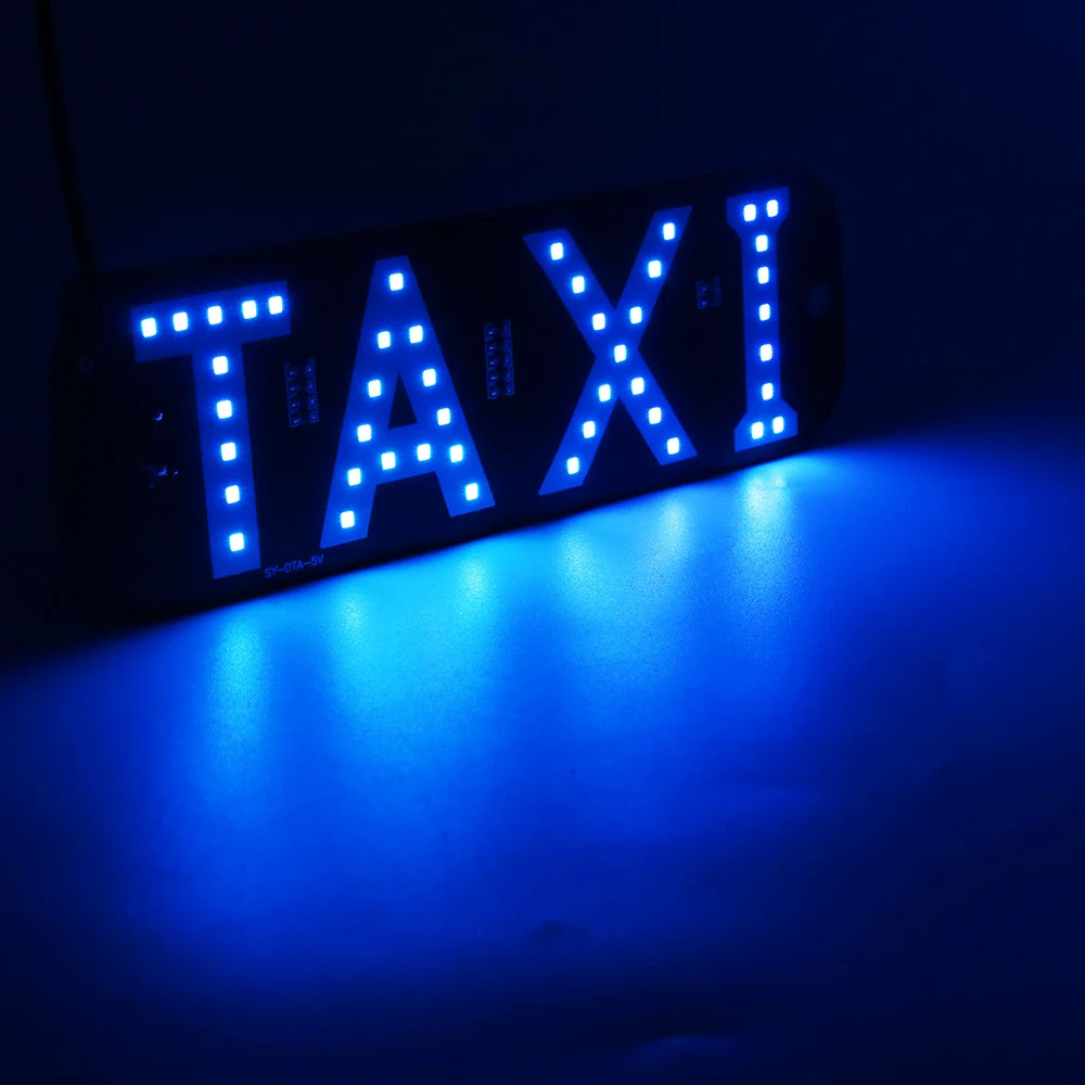 LED Indicator Light Panel Sign Warning Light Car Interior For Taxi Driver Light USB With Switch