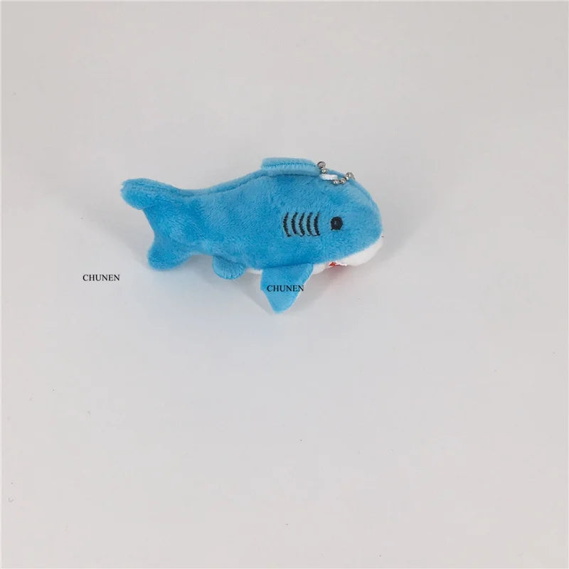 3Colors- 8CM Shark Plush Toy , Small Accessories Plush Shark Doll