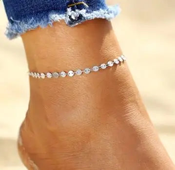 Vintage Beach Foot Anklet For Women Bohemian Female Anklets Summer Bracelet On the leg Jewelry