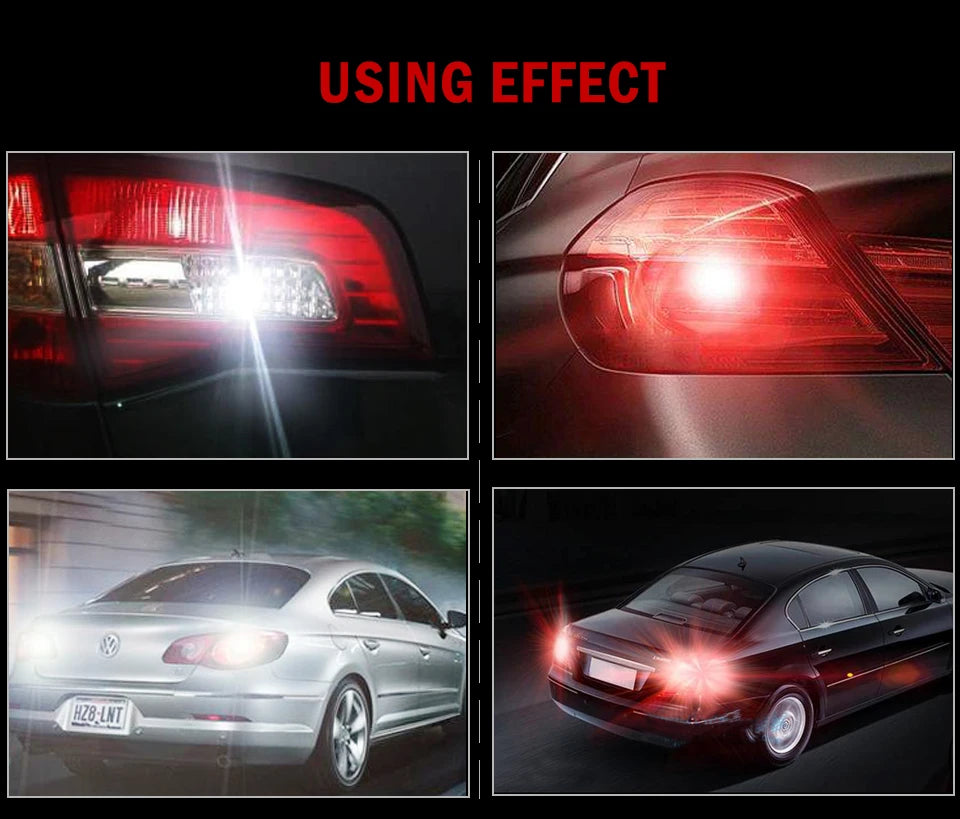1X Ba15s 1156 Led P21W Vehicle Reverse Turning Lamp 6 Filament Chip Car Light Bulb S25 Auto 12v Drop Shipping Supported