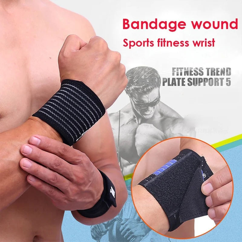 1PCS Cotton Elastic Bandage Hand Sport Wristband Gym Support Wrist Brace Wrap carpal tunnel