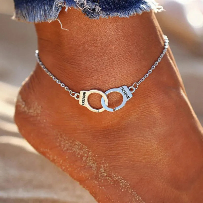Vintage Beach Foot Anklet For Women Bohemian Female Anklets Summer Bracelet On the leg Jewelry