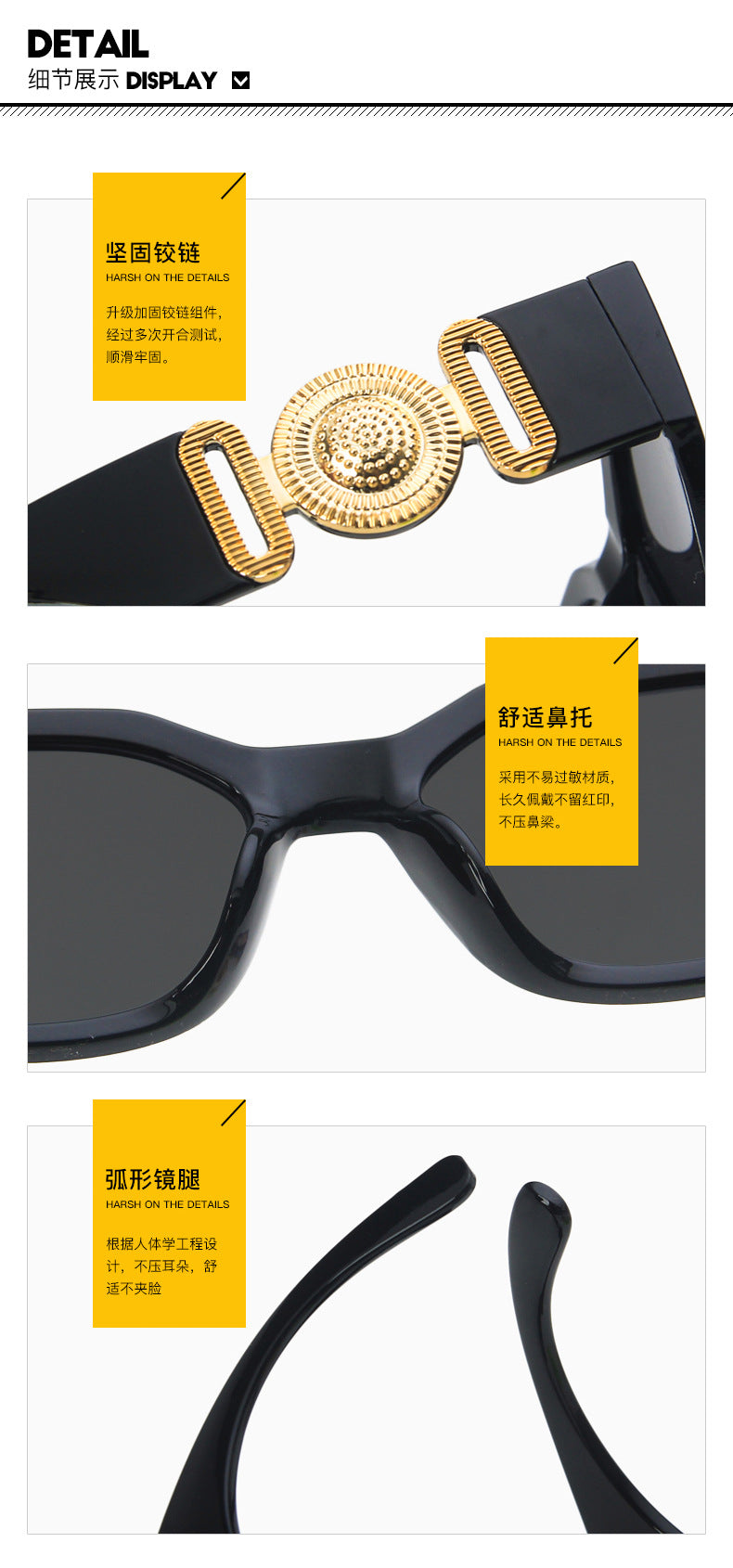 Vintage Square Sunglasses Women Men Luxury Brand Designer Sun Glasses Travel Shades Retro Eyewear UV400 Zonnebril Voor Mannen