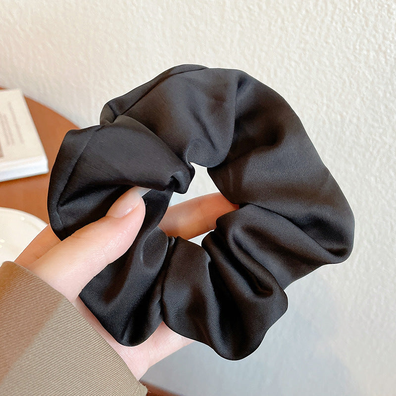 Lace Scrunchies for Women Elastic Hair Bands Ponytail Holders Tie Solid Color Hair Hoop Scrunchy Rubber Bands Women Hair Ring