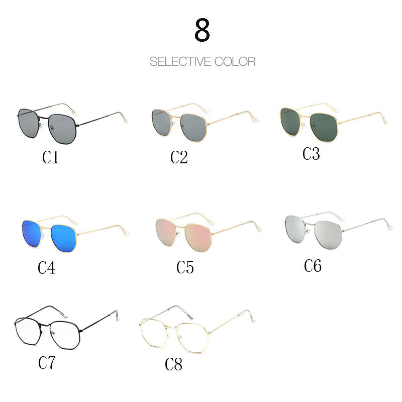 Classic Square Sunglasses Men Women Brand Designer Vintage Sun Glasses Male Metal Frame Outdoor Shades Driving Oculos De Sol
