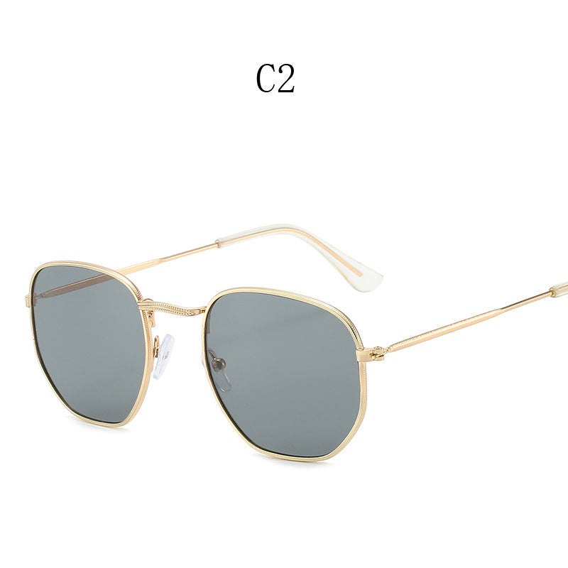 Classic Square Sunglasses Men Women Brand Designer Vintage Sun Glasses Male Metal Frame Outdoor Shades Driving Oculos De Sol